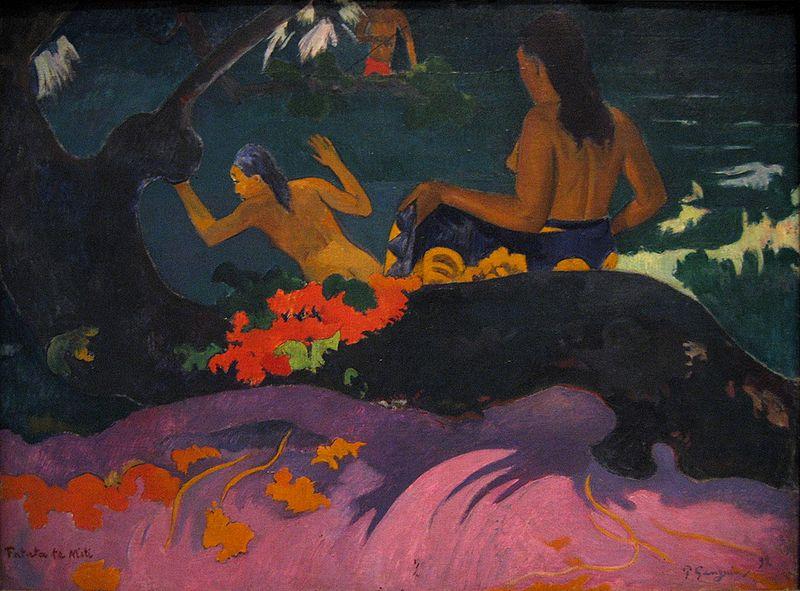 Paul Gauguin By the Sea oil painting image
